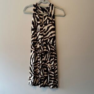 Ann Taylor Zebra Print Sleeveless Dress
